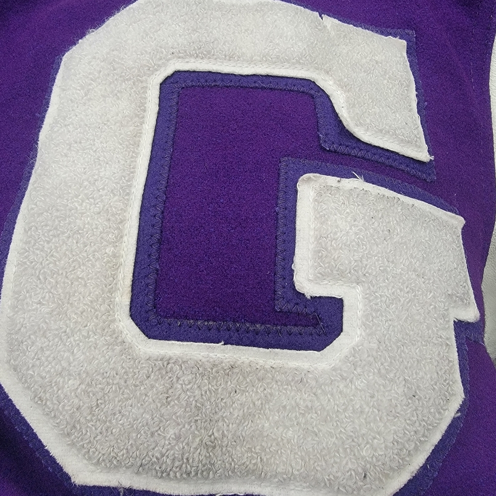 The Original Holloway Wool Leather Varsity Letterman  Gonzaga Jacket  XL  READ! - Picture 14 of 14